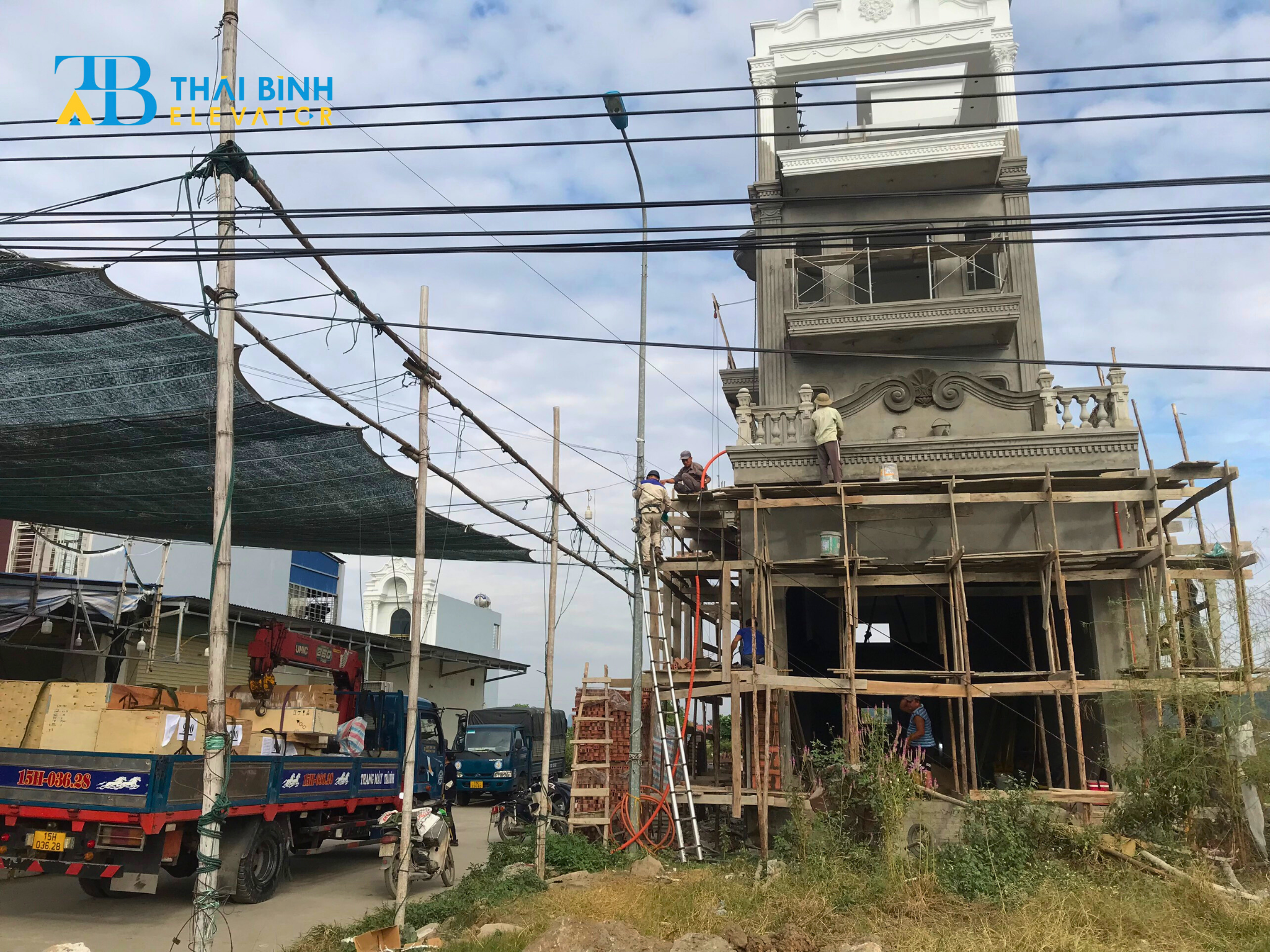 Chuyến linh kiện thang máy tại Thuỷ Nguyên Hải Phòng